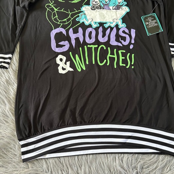 The Nightmare Before Christmas Pajama Shirt Women's Size XS Nightgown Sleepshirt - Picture 4 of 6